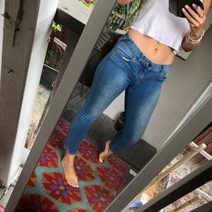 Free people straight legs cropped